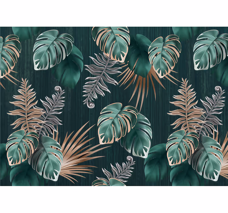 Tropical leaf inspirations fototapete narava - TenStickers
