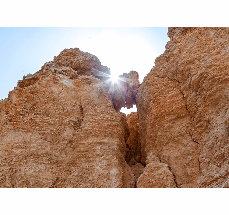 Rocky landscape view fototapeta z gorami - TenStickers