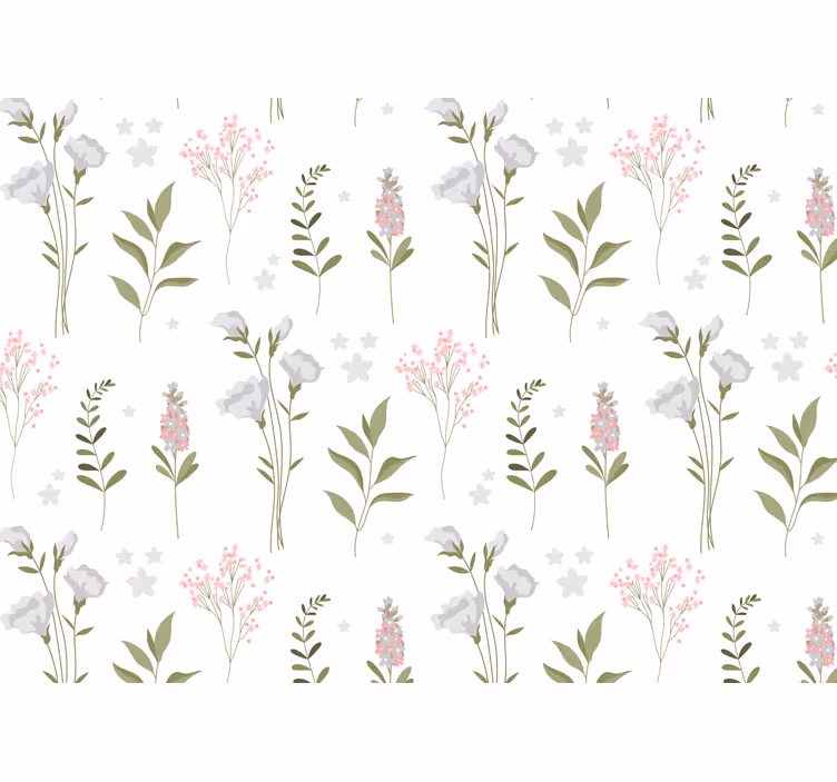 Delicate floral patterns fototapete cvetje - TenStickers