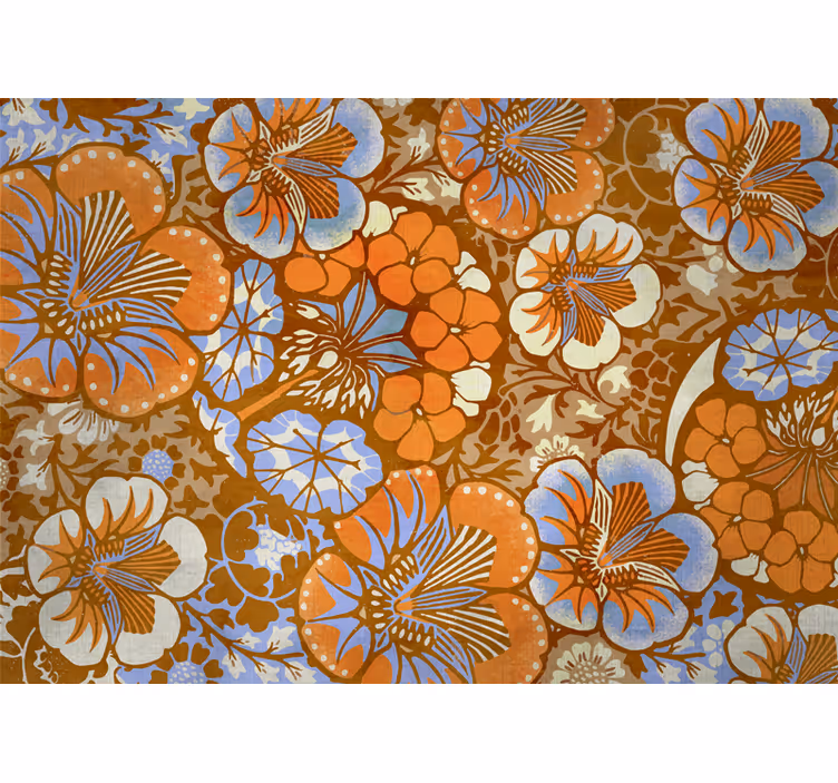 Floral patterns delight fototapete s cvetjem - TenStickers