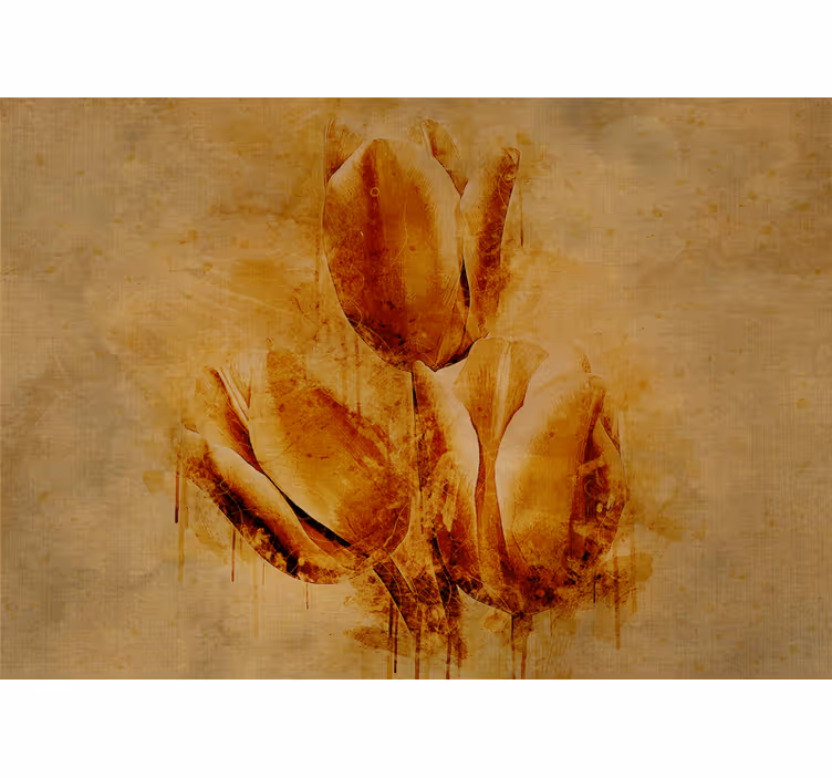 Elegant tulip arrangement fototapete cvetje - TenStickers