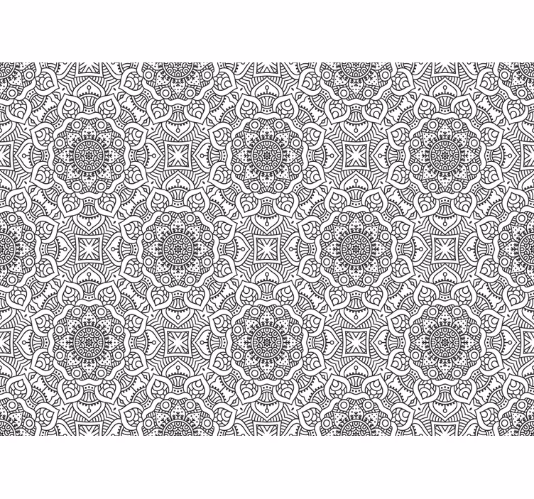 Intricate geometric patterns fototapete z mandalo - TenStickers