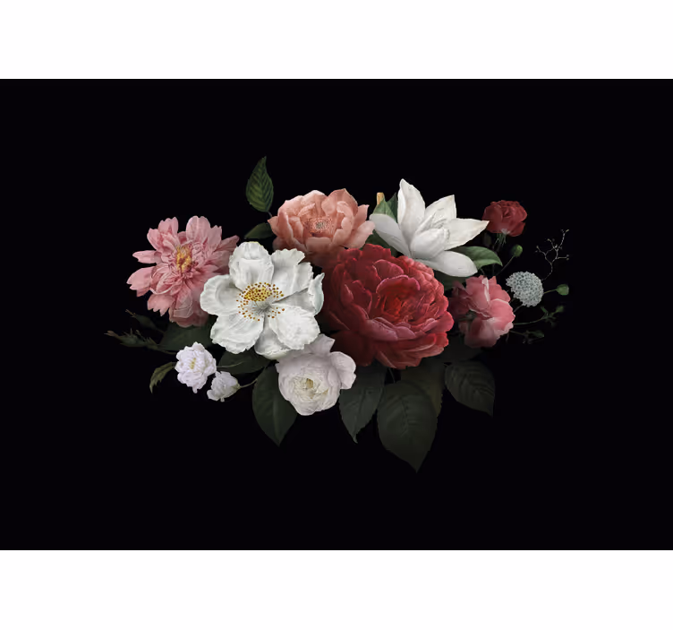 Blooming floral arrangement fototapete s cvetjem - TenStickers