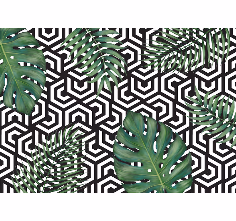Monstera zapusti sodobno stensko poslikavo - TenStickers