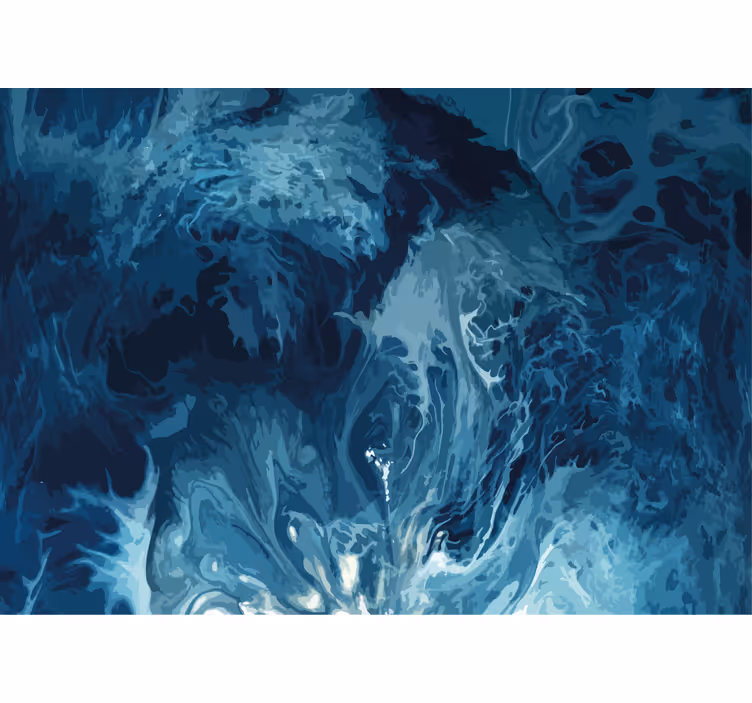 Oceanic swirl abstract abstraktni fototapeti - TenStickers