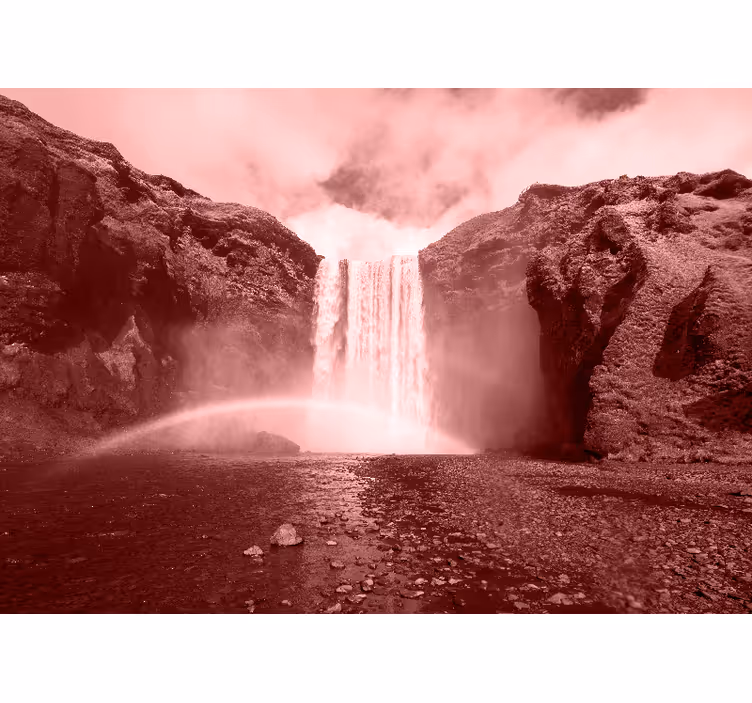 Grand waterfall landscape slap fototapeta - TenStickers