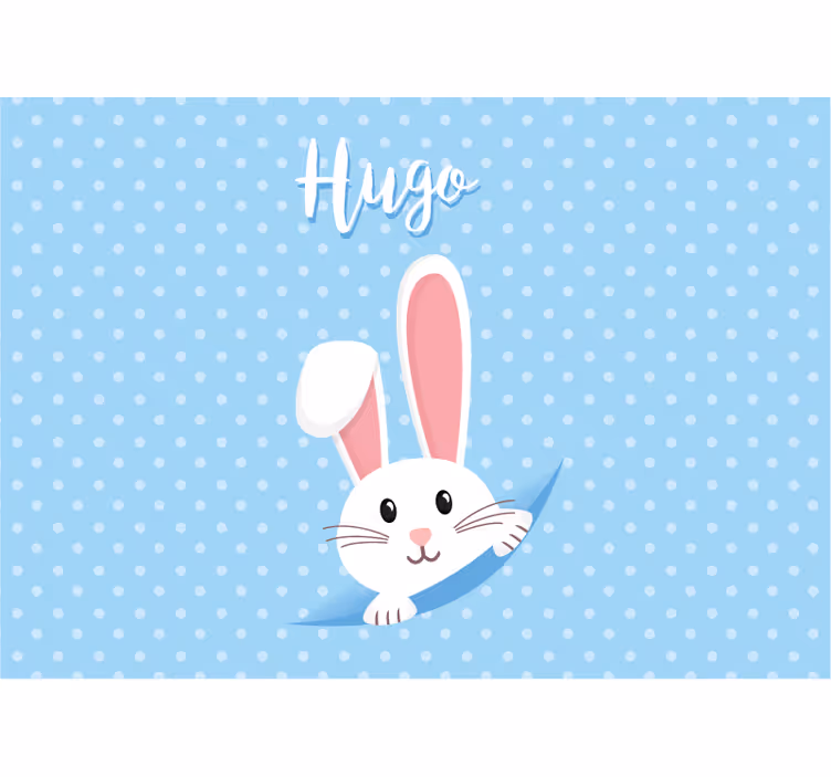 Happy bunny character fototapete z živalmi - TenStickers