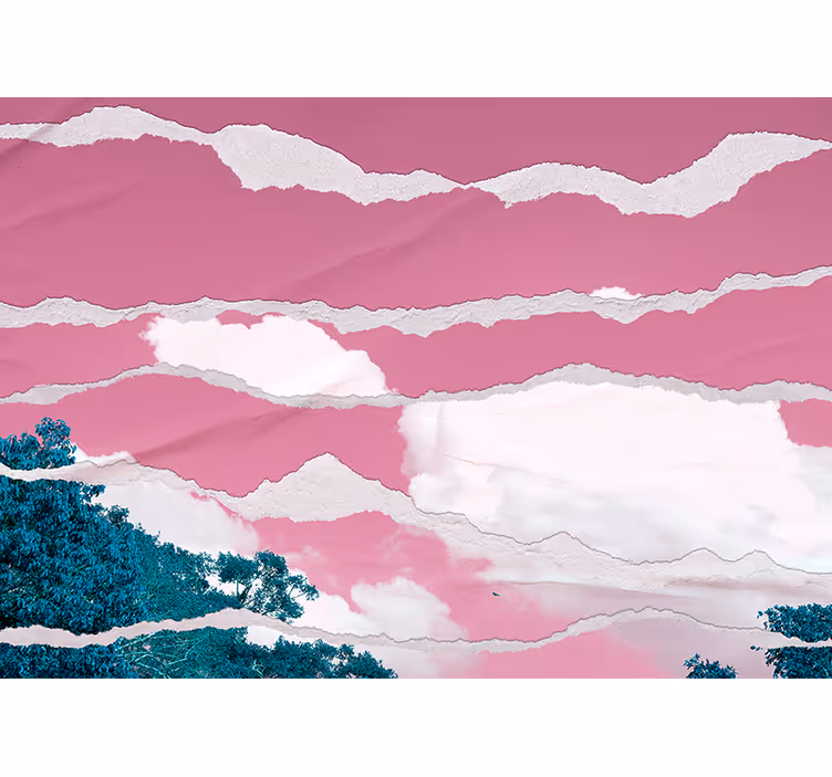 Torn cloud layers abstraktni fototapeti - TenStickers