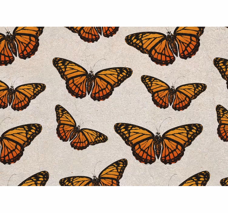 Butterflies in flight fototapete s cvetjem - TenStickers