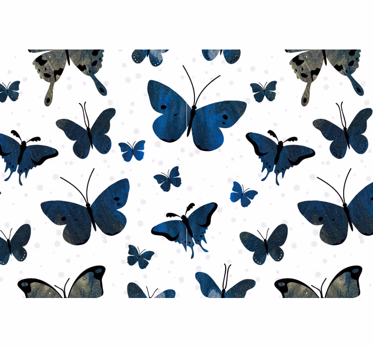 Eleganten letenje metulja Fototapete za kopalnico - TenStickers