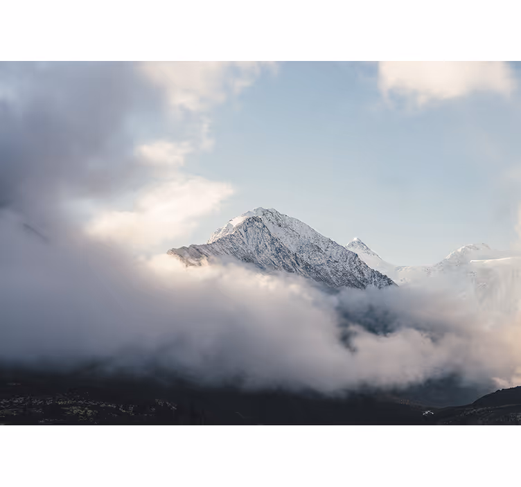 Grand frosty summits fototapeta z gorami - TenStickers