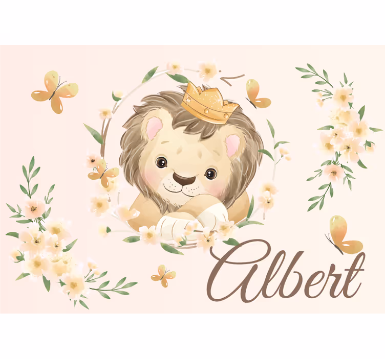Cute lion king fototapeta z levom - TenStickers