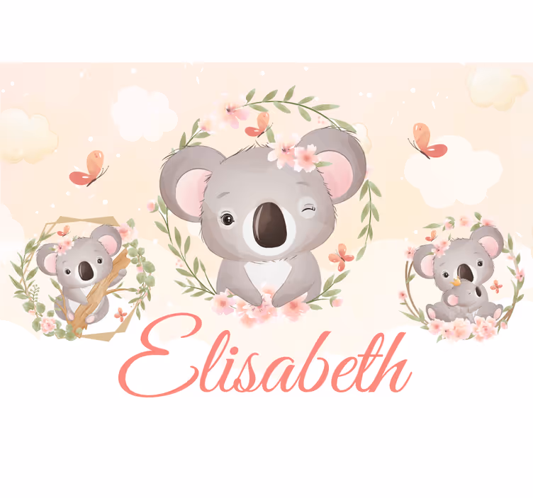 Koala family delight personalizirana fototapeta - TenStickers