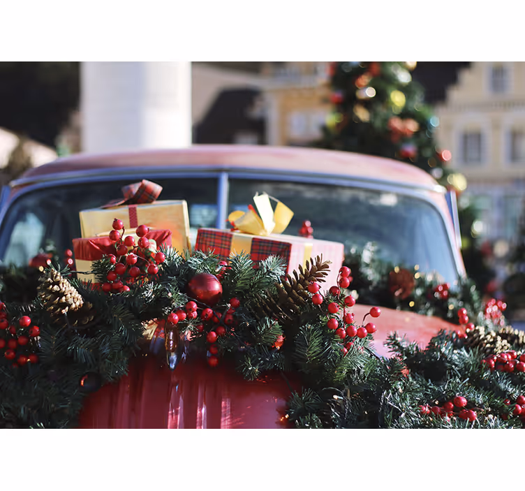 Festive holiday gifts božična fototapeta - TenStickers