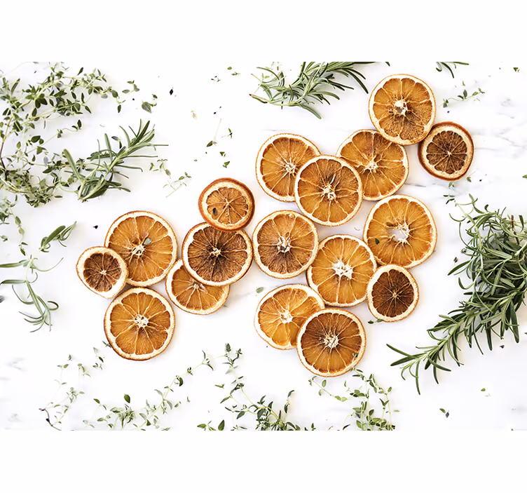 Narezane limone božična stenska slika - TenStickers