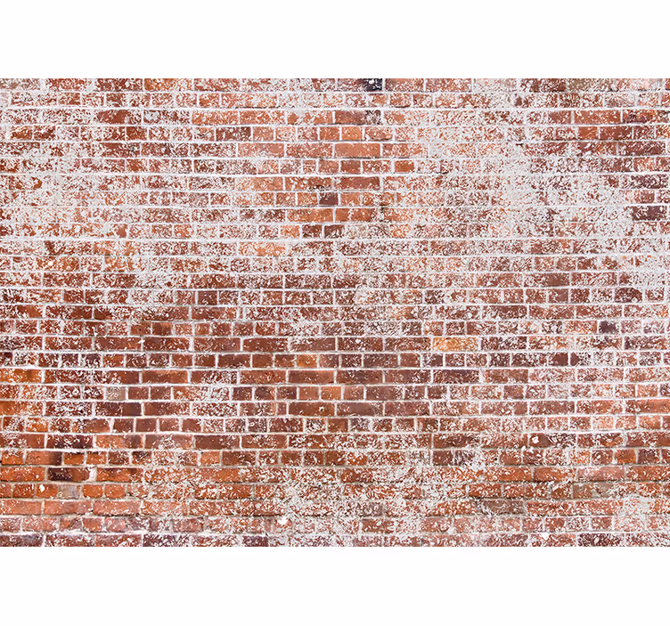 Textured red wall fototapete s kamnitim videzom - TenStickers