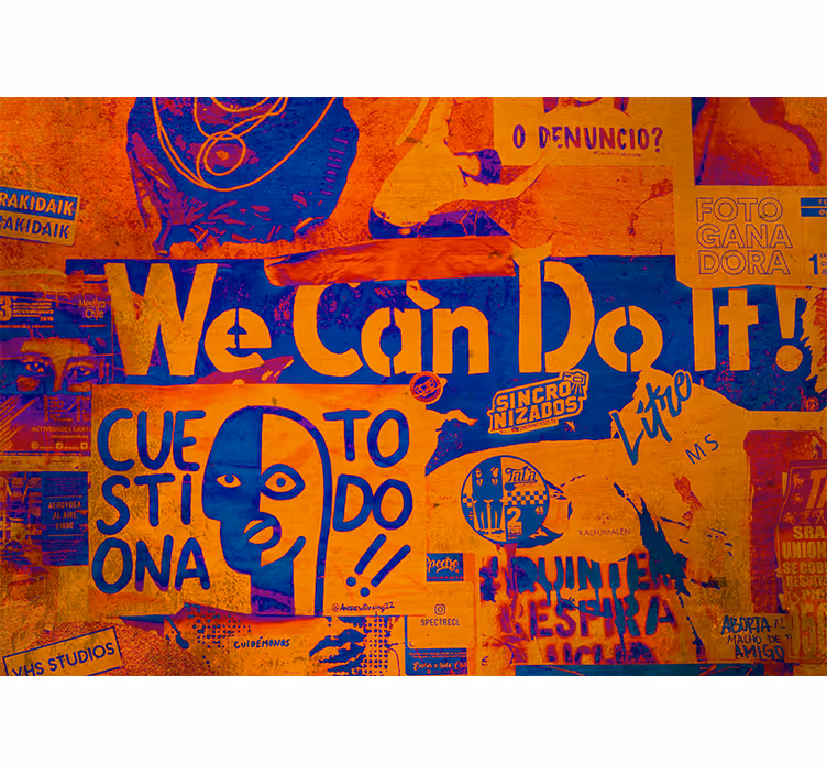 Empowered expression fototapete z graffiti motivi - TenStickers