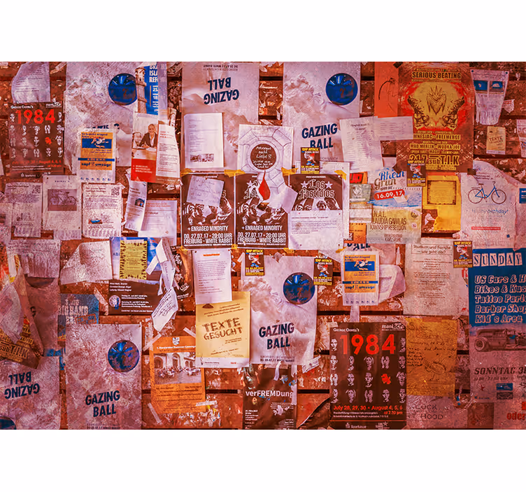 Urban collage poster s fototapetami z graffiti motivi - TenStickers