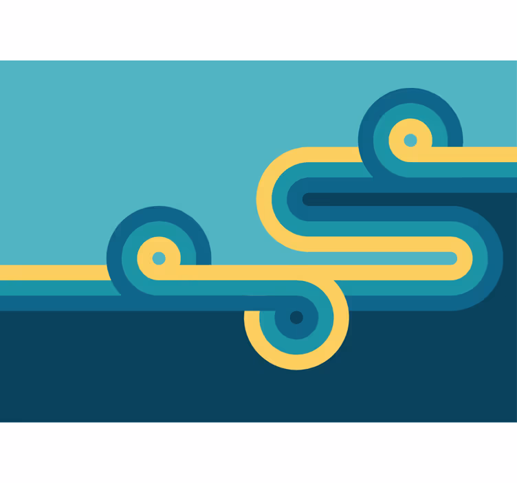 Arched line arrangements abstraktni fototapeti - TenStickers
