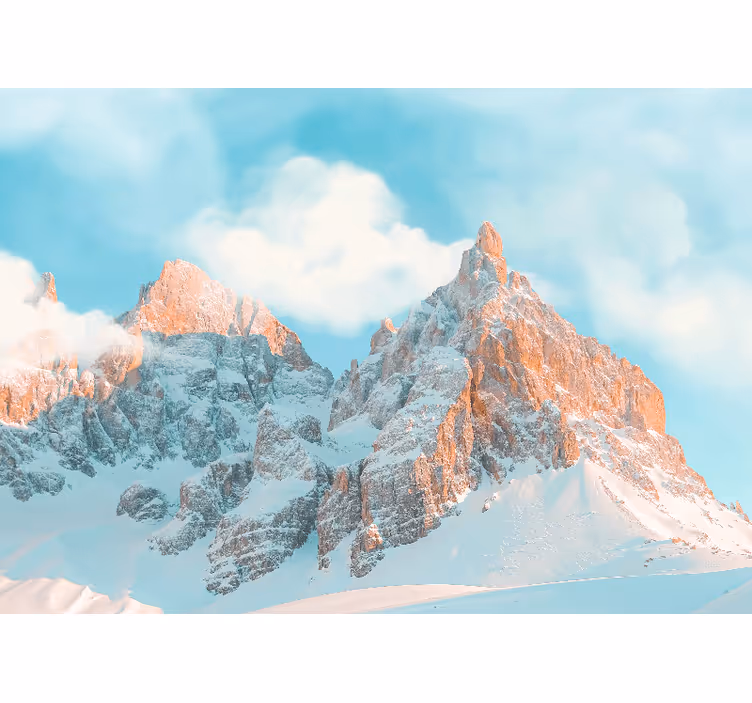 Regal frosty summits fototapeta z gorami - TenStickers
