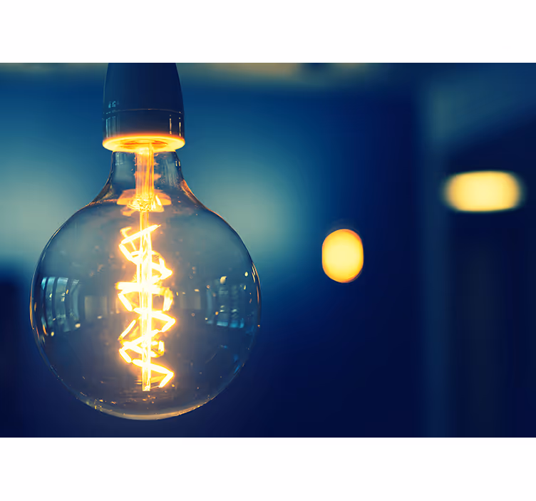 Elegant light fixture s citati na fototapeti - TenStickers