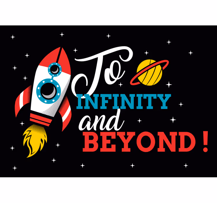 Rocket space adventure fototapeta z motivi vesolja - TenStickers
