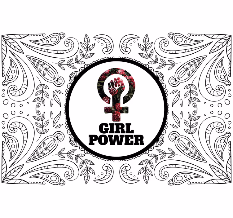 Empowerment statement for women fototapeta s citati - TenStickers