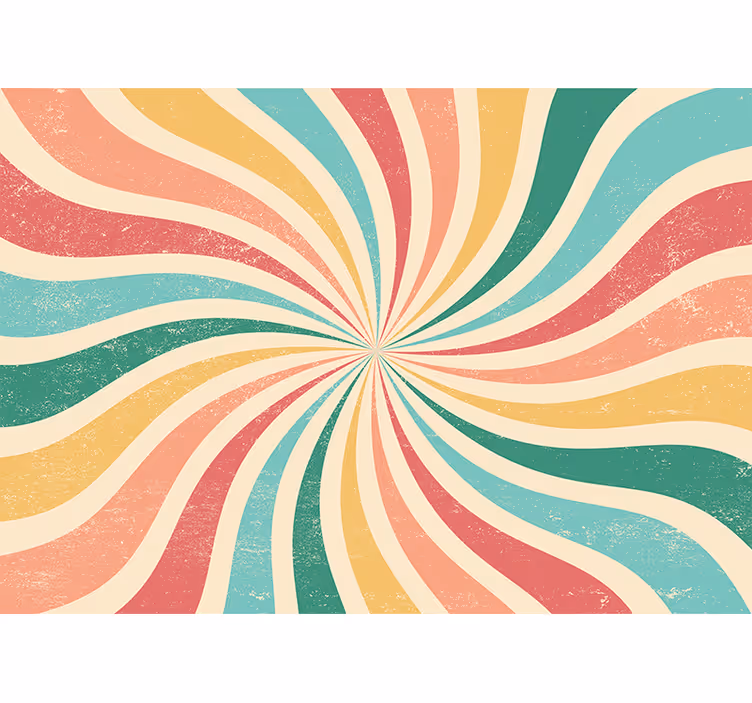 Spiral color waves fototapete z 3d učinki - TenStickers
