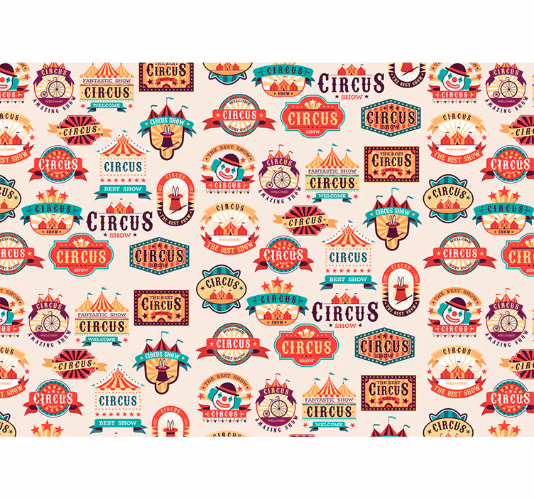Circus theme signage fototapeta s citati - TenStickers