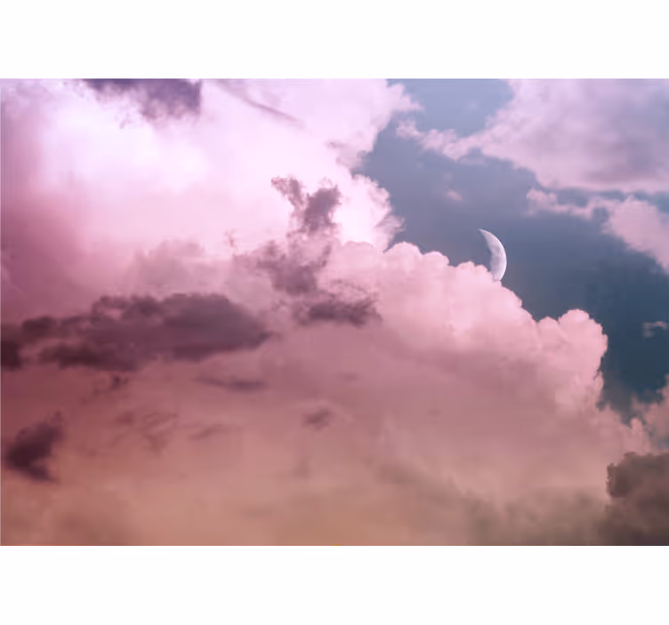 Cloudy moonlit sky fototapete neba - TenStickers