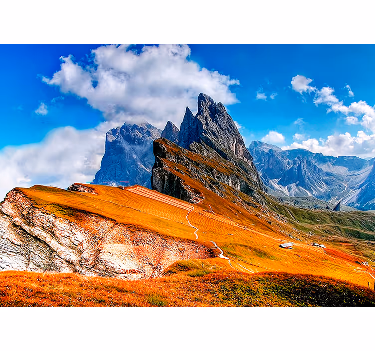 Mountain peaks panorama stenske poslikave - TenStickers