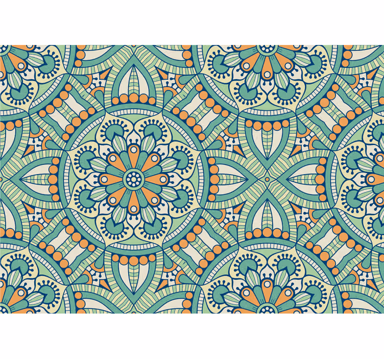 Intricate floral motif fototapete z vzorci in teksturami - TenStickers