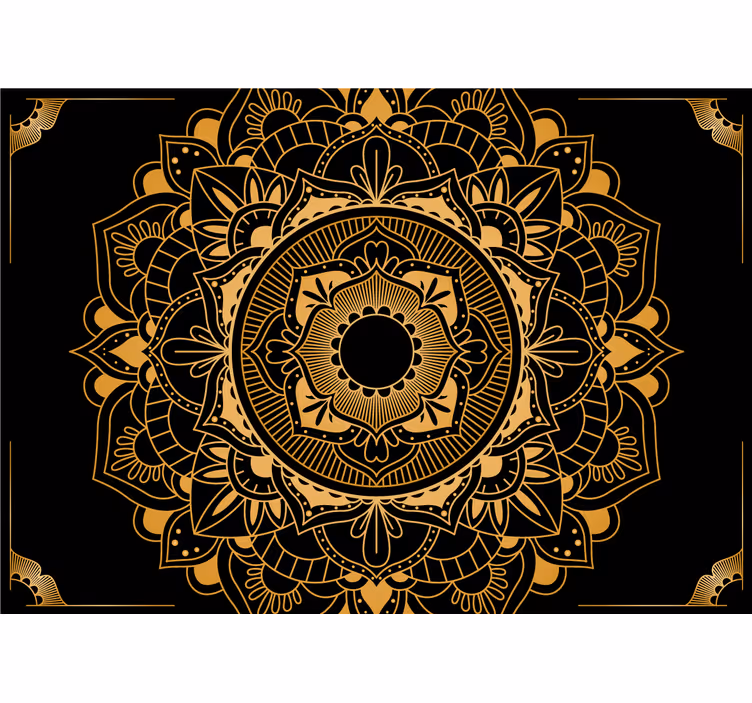 Elegant mandala design fototapete z mandalo - TenStickers