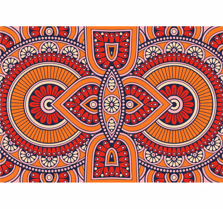Elaborate circular motifs fototapete z mandalo - TenStickers