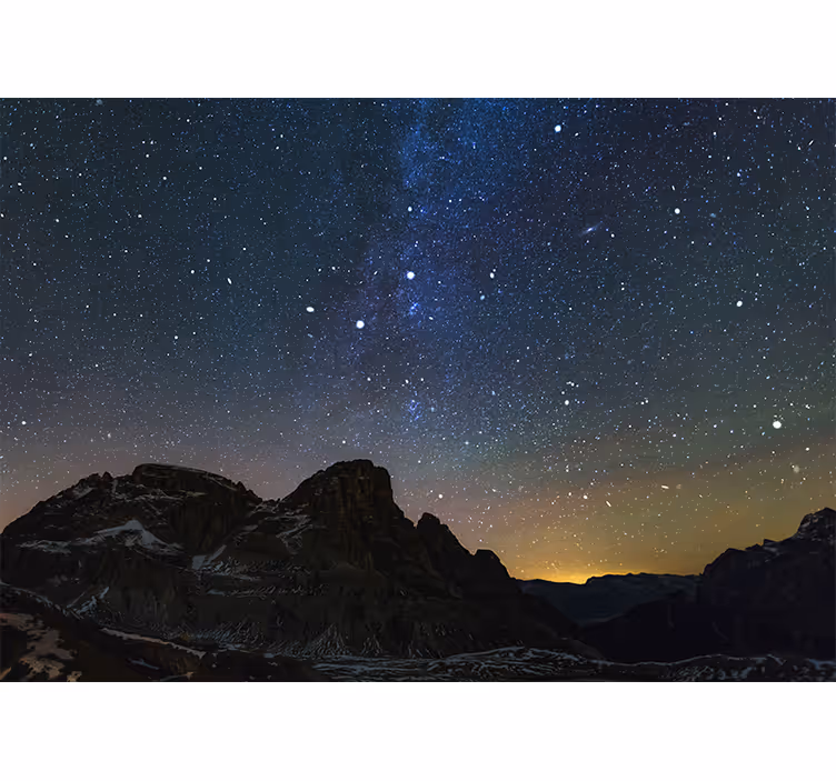 Pogled na zvezde gora narava stenska slika - TenStickers