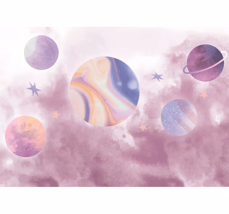 Celestial planetary design vesoljski fototapeti - TenStickers