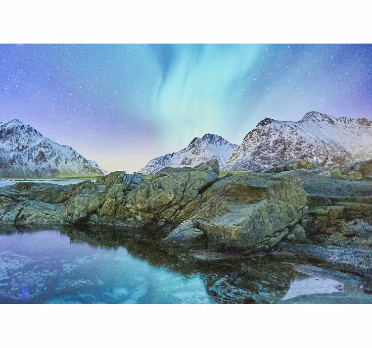 Northern lights reflection stenske poslikave - TenStickers