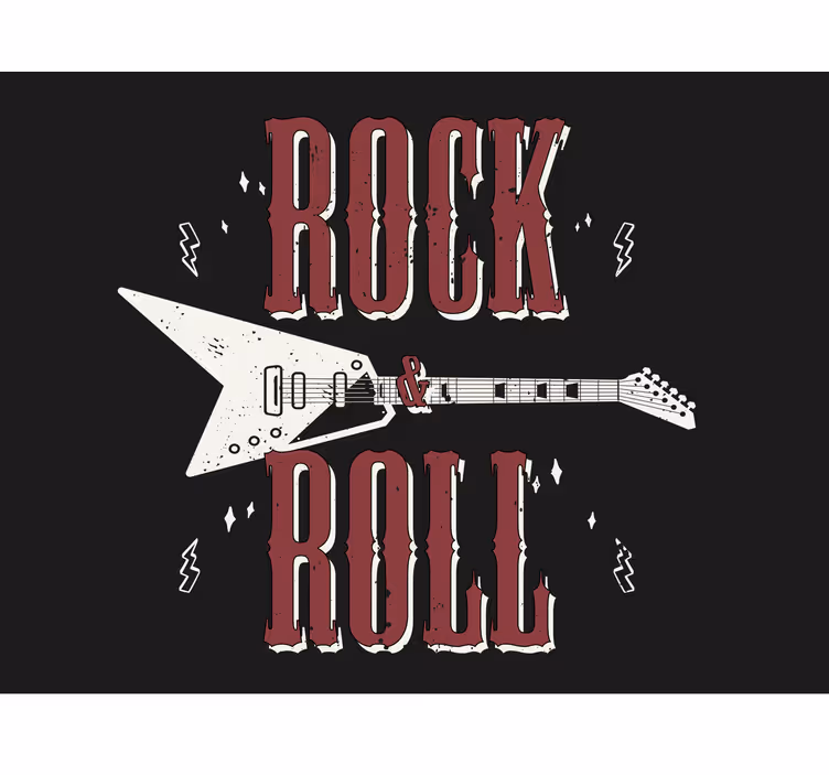 Rock guitar design fototapete z glasbeno tematiko - TenStickers