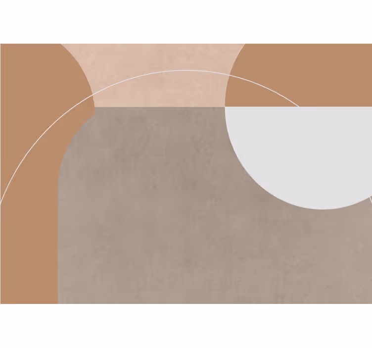 Geometric shape composition moderna fototapeta - TenStickers