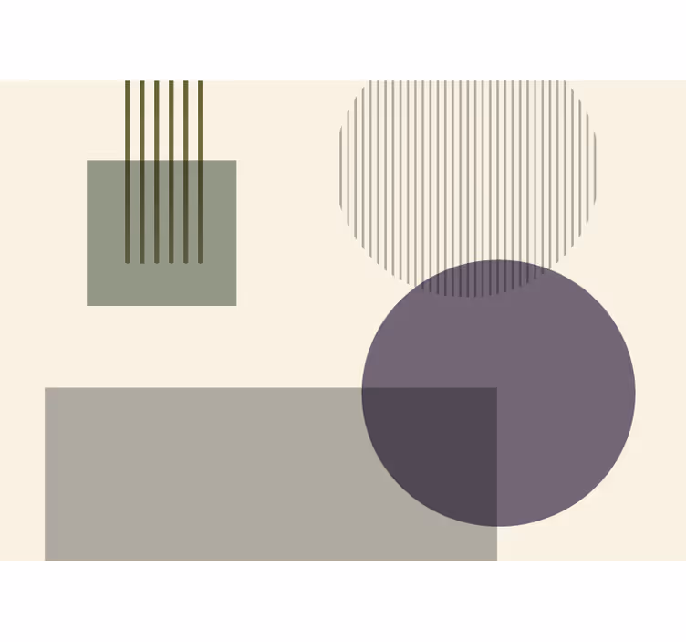 Geometric shapes play abstraktni fototapeti - TenStickers