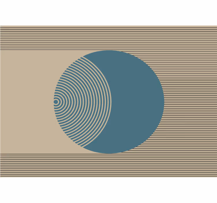 Vzorec geometrijskega kroga Abstraktni fototapeti - TenStickers