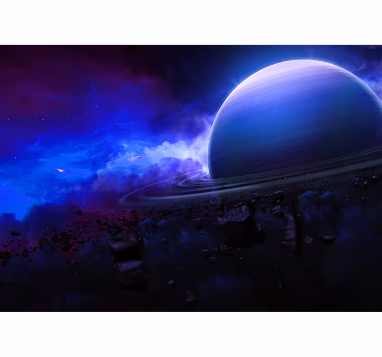Starlit planetary view vesoljski fototapeti - TenStickers