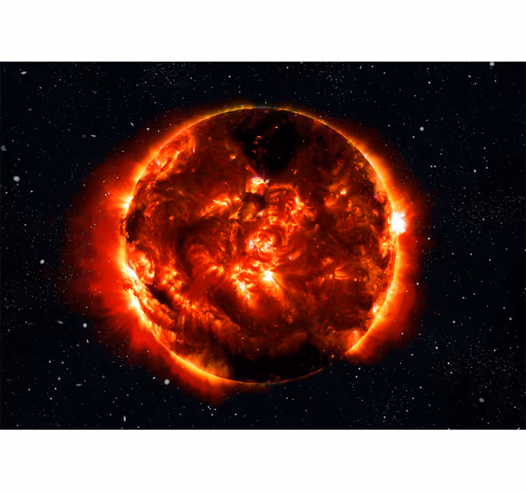 Solar explosion effect vesoljski fototapeti - TenStickers