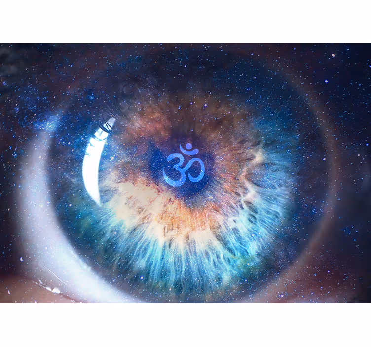 Cosmic eye symbol zen fototapete - TenStickers
