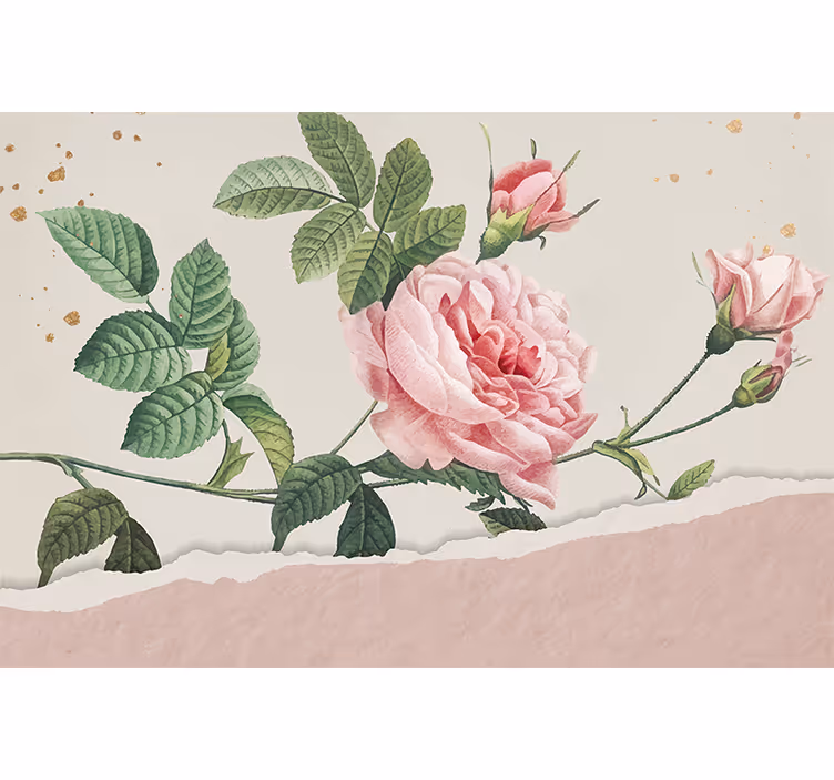 Pink rose bouquet fototapeta s cvetjem - TenStickers