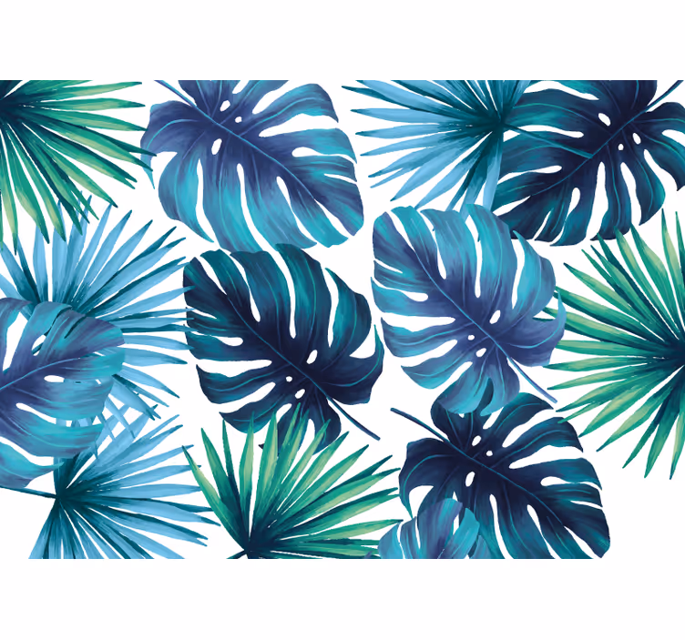 Tropical leaf art piece fototapete narava - TenStickers