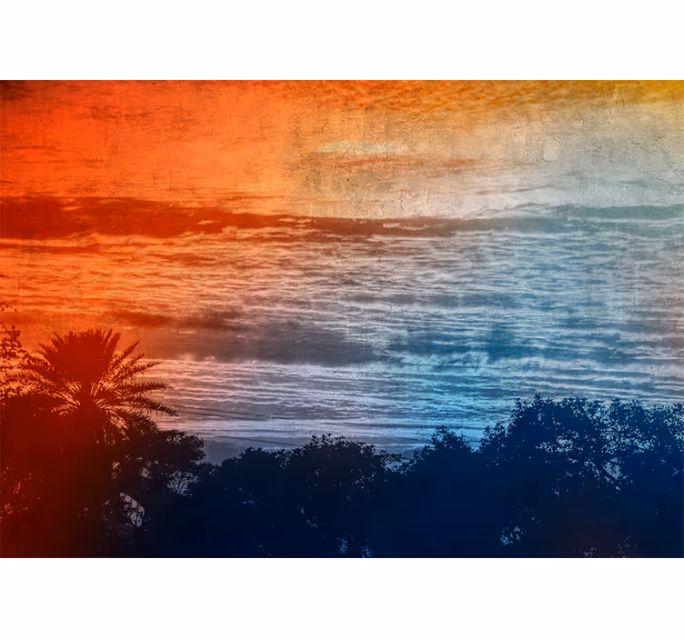 Twilight above the waves stenske poslikave - TenStickers