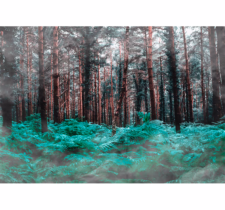 Lush green wilderness fototapete narava - TenStickers