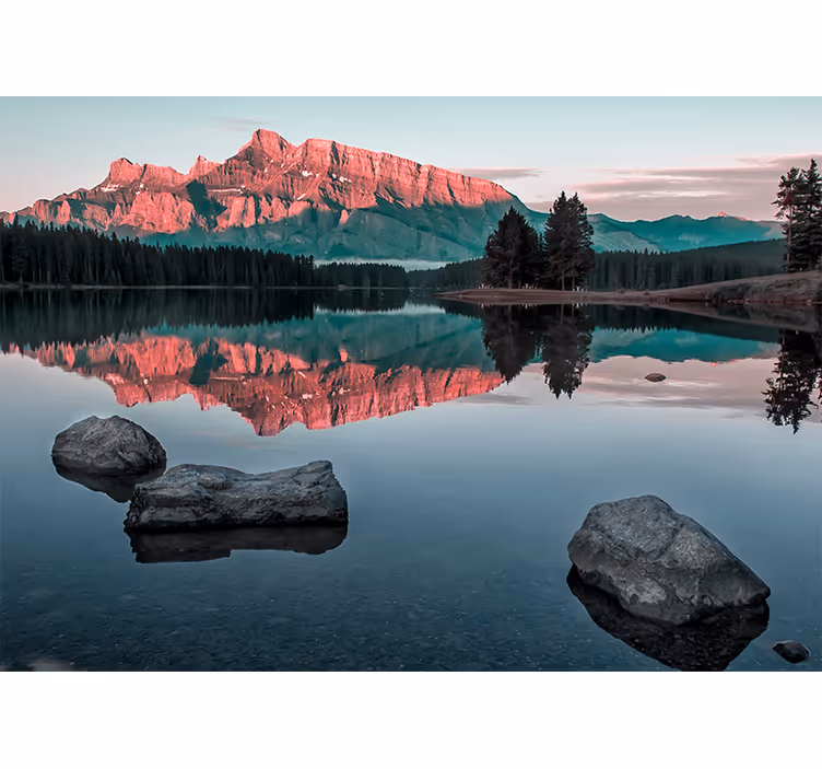 Mountain echo landscape stenske poslikave - TenStickers