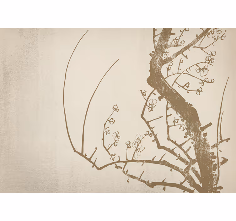 Elegant blossom branch fototapete s cvetjem - TenStickers